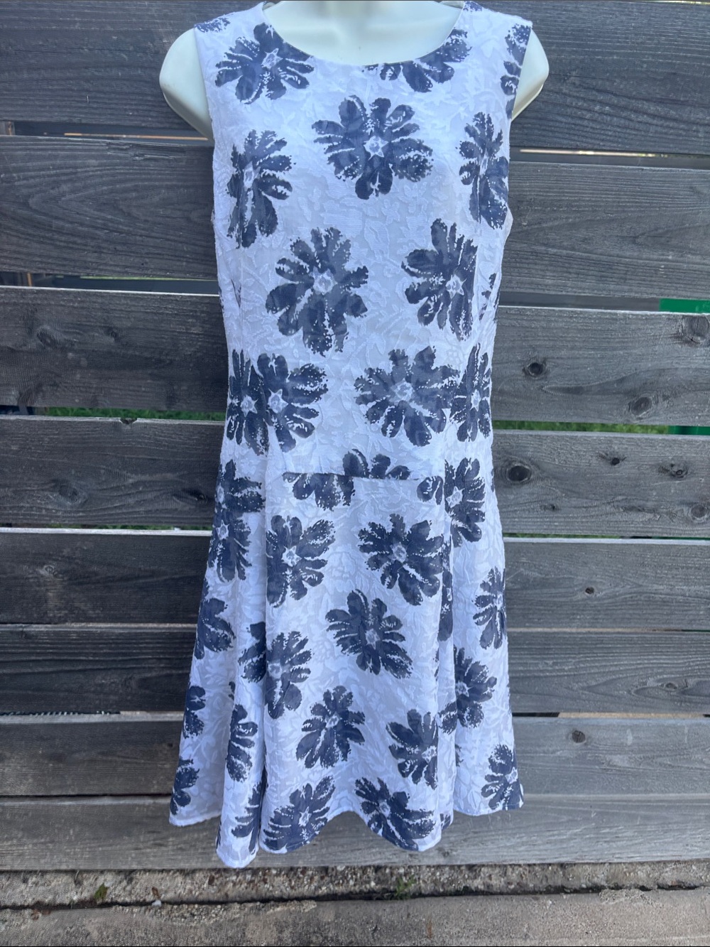 Tommy Hilfiger White Dress with Navy Logo Detail